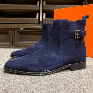 Boot Hermes nam da lộn màu xanh phiên bản nổi bật - Mua ngay - Hình ảnh 6