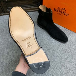 Giày Hermes nam da lộn màu đen hàng hiệu giá ưu đãi nhất - Ảnh 9