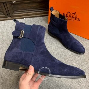 Boot Hermes nam da lộn màu xanh phiên bản nổi bật - Mua ngay - Hình ảnh 5