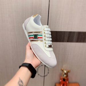 Giày Dolce & Gabbana màu tím pastel phối da lộn hàng hiệu - Ảnh 8
