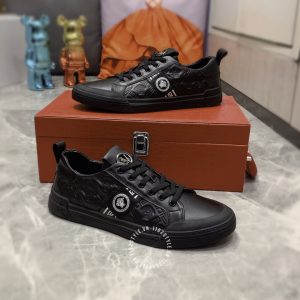 Giày nam Versace thể thao màu đen hàng hiệu cao cấp - Ảnh 2