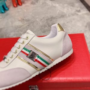 Giày Dolce & Gabbana màu tím pastel phối da lộn hàng hiệu - Ảnh 7