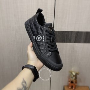 Giày nam Versace thể thao màu đen hàng hiệu cao cấp - Ảnh 6
