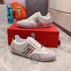 Giày Dolce & Gabbana màu tím pastel phối da lộn hàng hiệu - Ảnh 2