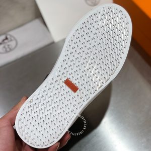 Giày sneaker boot nam Hermes màu đen khuy cài siêu cấp 1:1 - Hình ảnh 9