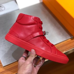 Giày nam Hermes sneaker boot màu đỏ siêu cấp 1:1 - Hình ảnh 5