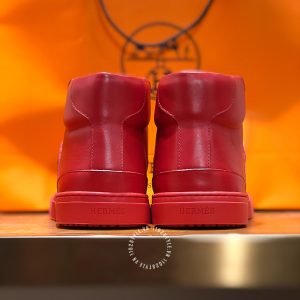 Giày nam Hermes sneaker boot màu đỏ siêu cấp 1:1 - Hình ảnh 8