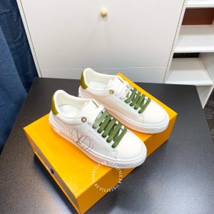 Giày sneaker Louis Vuitton màu trắng dây buộc super fake 1:1 - Hình ảnh 2