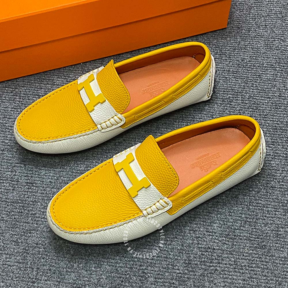 Giới thiệu đôi nét về đôi giày lười Hermes màu trắng