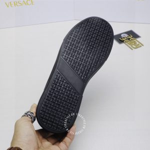 Giày nam Versace sneaker màu đen họa tiết super fake 1:1 - Ảnh 8