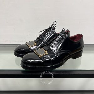 Giày tây Dolce & Gabbana nam màu đen bóng super fake 1:1 - Ảnh 3