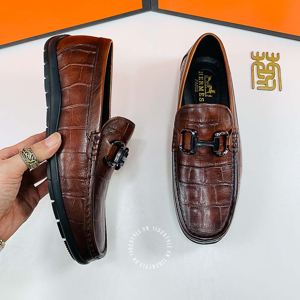 Giày Hermes nâu có mức giá ưu đãi