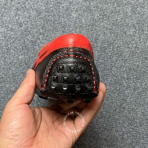 Giày nam Hermes màu đen phối đỏ logo chữ H siêu cấp - Ảnh 7
