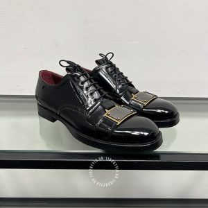 Giày tây Dolce & Gabbana nam màu đen bóng super fake 1:1 - Ảnh 2