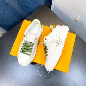 Giày sneaker Louis Vuitton màu trắng dây buộc super fake 1:1 - Hình ảnh 4