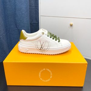 Giày sneaker Louis Vuitton màu trắng dây buộc super fake 1:1 - Hình ảnh 5