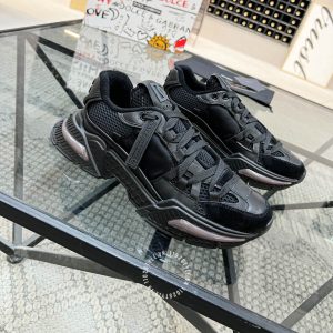 Giày nam Dolce & Gabbana màu đen phối vải lưới hàng hiệu - Ảnh 3