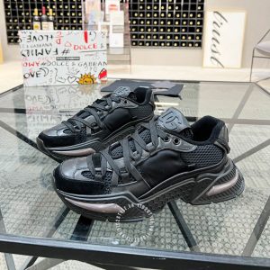 Giày nam Dolce & Gabbana màu đen phối vải lưới hàng hiệu - Ảnh 6