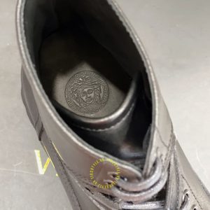 Boot Versace nam hàng hiệu màu đen da xịn giá tốt nhất - Hình ảnh 8