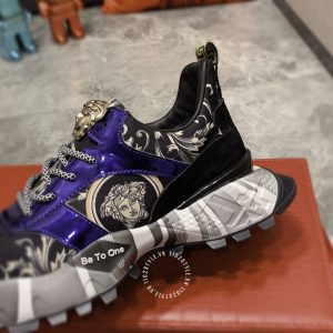 Giày thể thao nam Versace da xịn phối màu họa tiết cao cấp - Ảnh 8