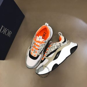 Giày thể thao Dior phối màu hoạ tiết da rắn replica 1:1 chính hãng - Ảnh 2