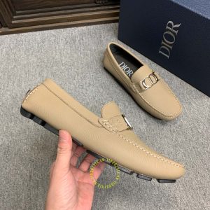Giày rep 1:1 Moca Dior nam da sần màu nâu nhạt giá tốt nhất - Hình ảnh 6