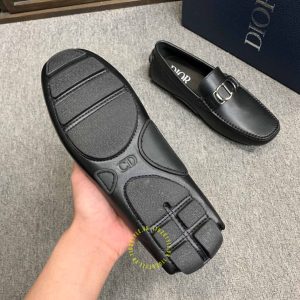 Giày rep 1:1 Moca Dior nam da trơn màu đen giá tốt nhất - Hình ảnh 9