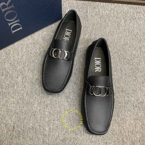 Giày rep 1:1 Moca Dior nam da sần màu đen giá tốt nhất - Hình ảnh 2
