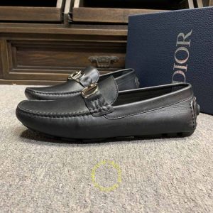 Giày rep 1:1 Moca Dior nam da trơn màu đen giá tốt nhất - Hình ảnh 5