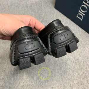 Giày rep 1:1 Moca Dior nam da trơn màu đen giá tốt nhất - Hình ảnh 8