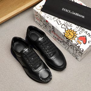 Giày thể thao Dolce & Gabbana nam màu đen da sần replica 1:1 - Ảnh 2