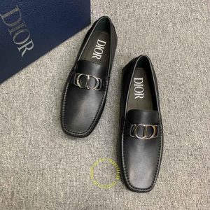 Giày rep 1:1 Moca Dior nam da trơn màu đen giá tốt nhất - Hình ảnh 2