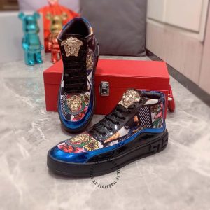 Giày Sneaker Boot Versace nam phối màu rep 1:1 chính hãng - Ảnh 2