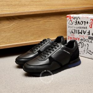 Giày thể thao Dolce & Gabbana nam màu đen da sần replica 1:1 - Ảnh 5