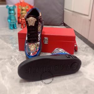 Giày Sneaker Boot Versace nam phối màu rep 1:1 chính hãng - Ảnh 3