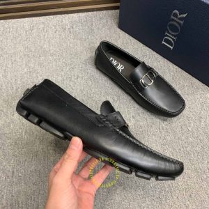 Giày rep 1:1 Moca Dior nam da trơn màu đen giá tốt nhất - Hình ảnh 6