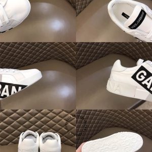 Sneaker nam Dolce & Gabbana màu trắng logo đen replica 1:1 - Ảnh 6