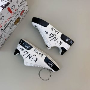 Giày D&G trắng hoạ tiết phối màu replica 1:1 chính hãng - Ảnh 3