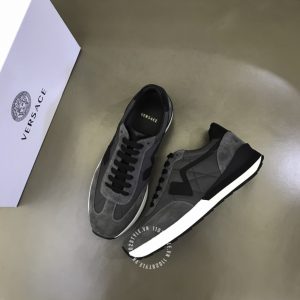Giày nam thể thao Versace màu ghi replica 1:1 chính hãng - Ảnh 3