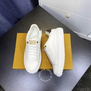 Giày sneaker Louis Vuitton màu trắng replica 1:1 chính hãng - Hình ảnh 8