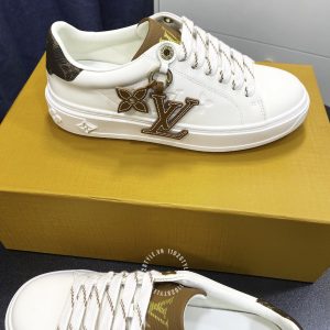 Giày sneaker Louis Vuitton màu trắng logo LV replica 1:1 - Ảnh 7