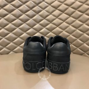 Giày sneaker nam D&G đen logo trắng replica 1:1 chính hãng - Hình ảnh 3