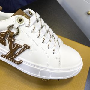 Giày sneaker Louis Vuitton màu trắng logo LV replica 1:1 - Ảnh 5