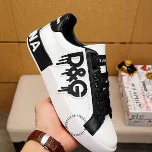 Giày Dolce & Gabbana trắng logo nổi replica 1:1 - Hình ảnh 6