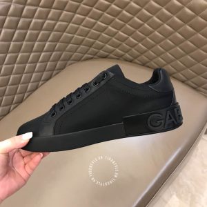 Giày sneaker nam D&G đen logo trắng replica 1:1 chính hãng - Hình ảnh 9