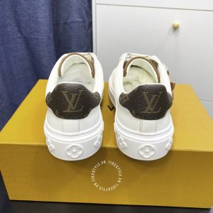 Giày sneaker Louis Vuitton màu trắng logo LV replica 1:1 - Ảnh 8