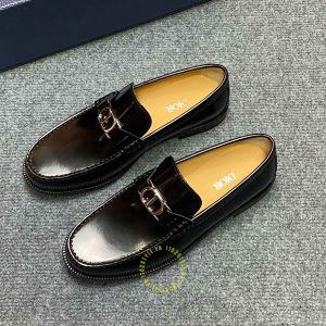 Giày replica Loafer Dior nam da bóng màu đen giá ưu đãi - Hình ảnh 4