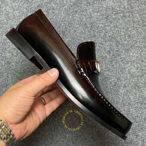 Giày replica Loafer Dior nam da bóng màu đen giá ưu đãi - Hình ảnh 6