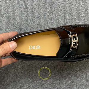 Giày replica Loafer Dior nam da bóng màu đen giá ưu đãi - Hình ảnh 7