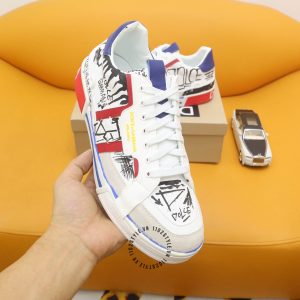 Sneaker D&G unisex màu trắng phối hoạ tiết nổi bật replica 1:1 - Ảnh 5